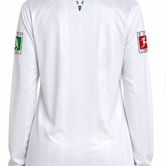 Custom Retro Striped Design Long Sleeve Soccer Jersey Vintage Breathable Polyester Mens Football Team Uniform Wholesale Factory thumbnail 2