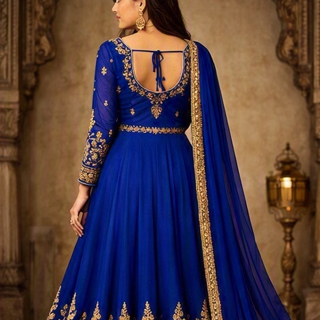 Anarkali Suit (Royal Blue) thumbnail 2