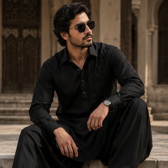 Pathani Suit (Black)